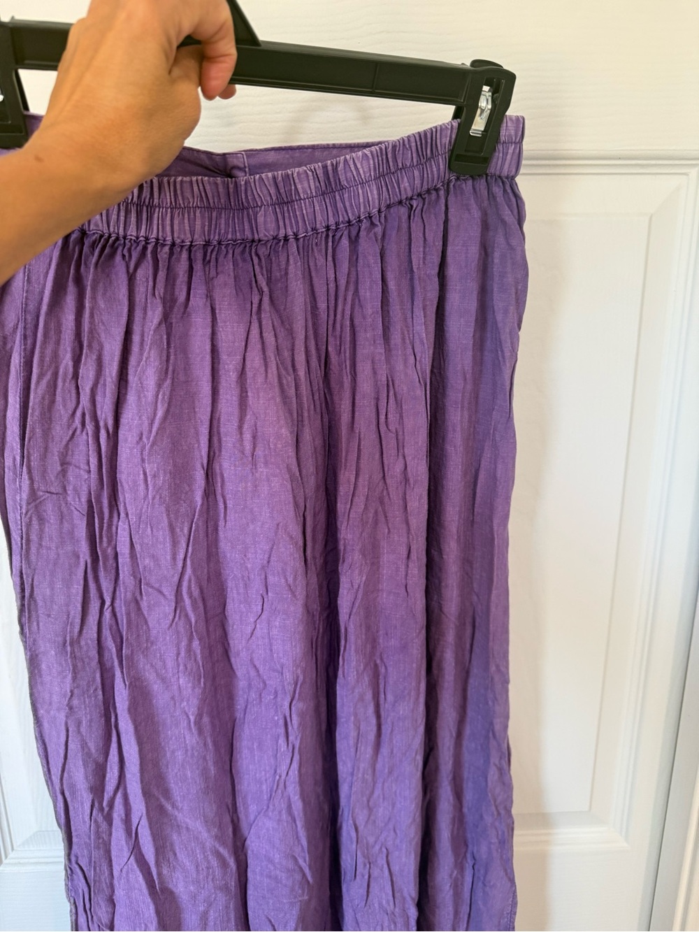 Earthbound Purple Button-Front Maxi Skirt - Picture 7 of 8